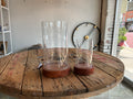 Wood and Glass Hurricane