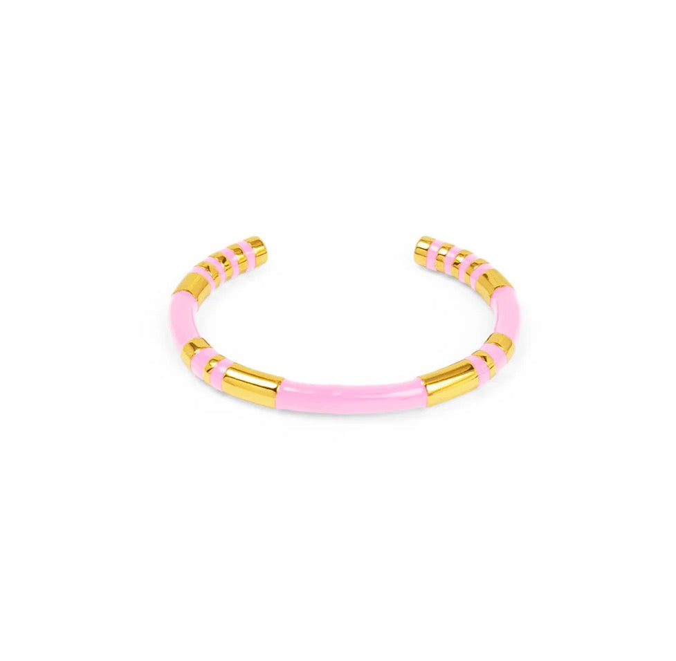 Enamel Cleopatra Cuff Bracelet