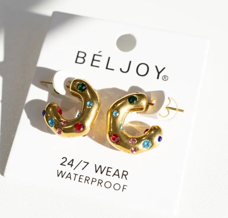 Ebby Hoop Earrings - Colorful