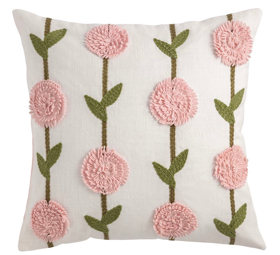 Pink Hydrangea Pillow