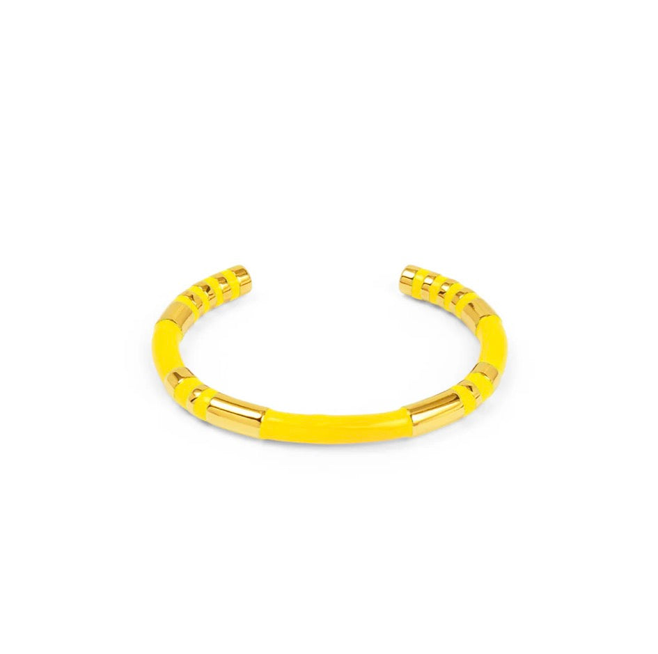 Enamel Cleopatra Cuff Bracelet