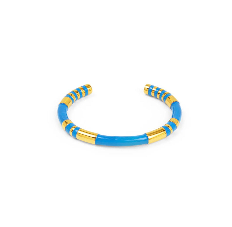 Enamel Cleopatra Cuff Bracelet