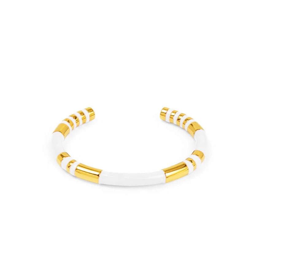 Enamel Cleopatra Cuff Bracelet