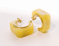 Color Coded Hoop earrings - Yellow