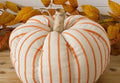 Orange Striped Knit Pumpkin