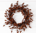 Wreath- Mini Pine Cone Brown