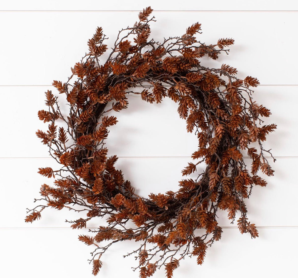 Wreath- Mini Pine Cone Brown