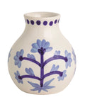 Small Blue Floral Bud Vase