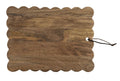 Large Scalloped Wood Board