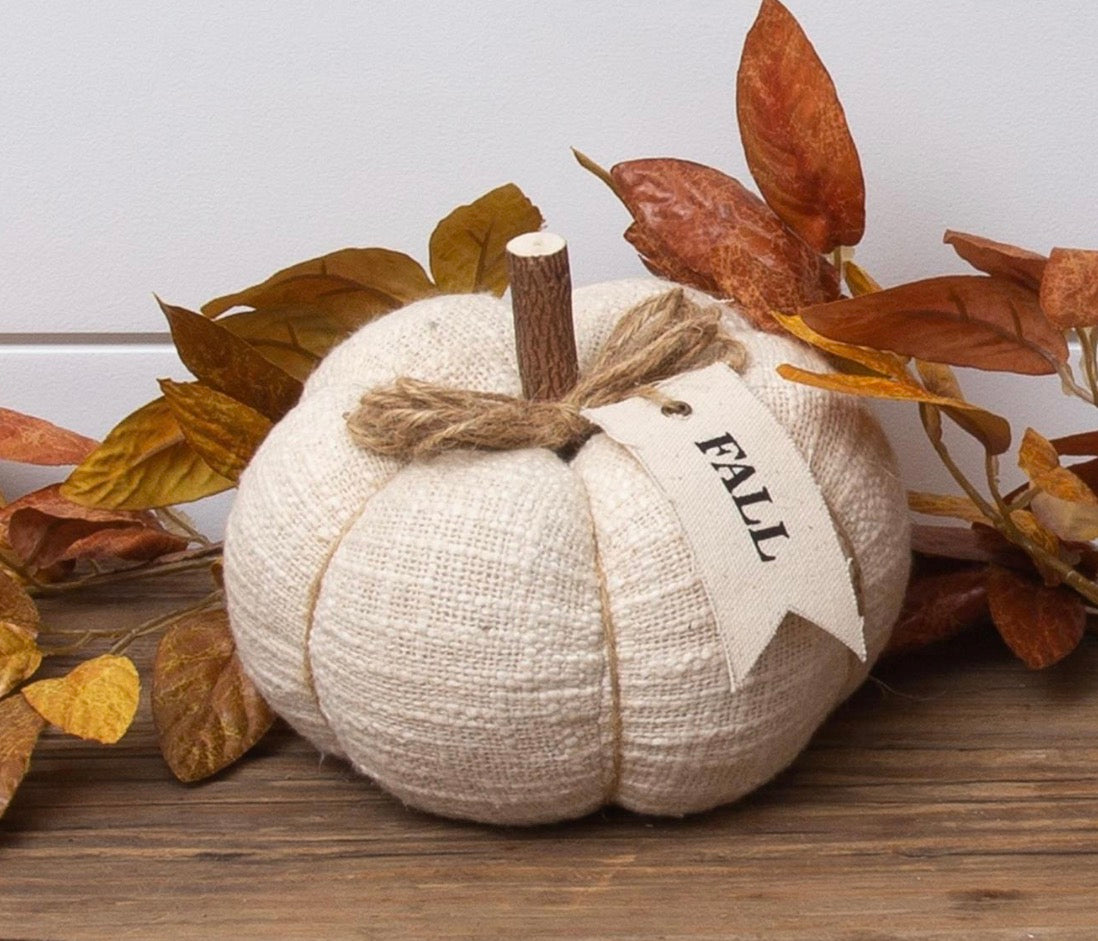 Cream Knit Pumpkin