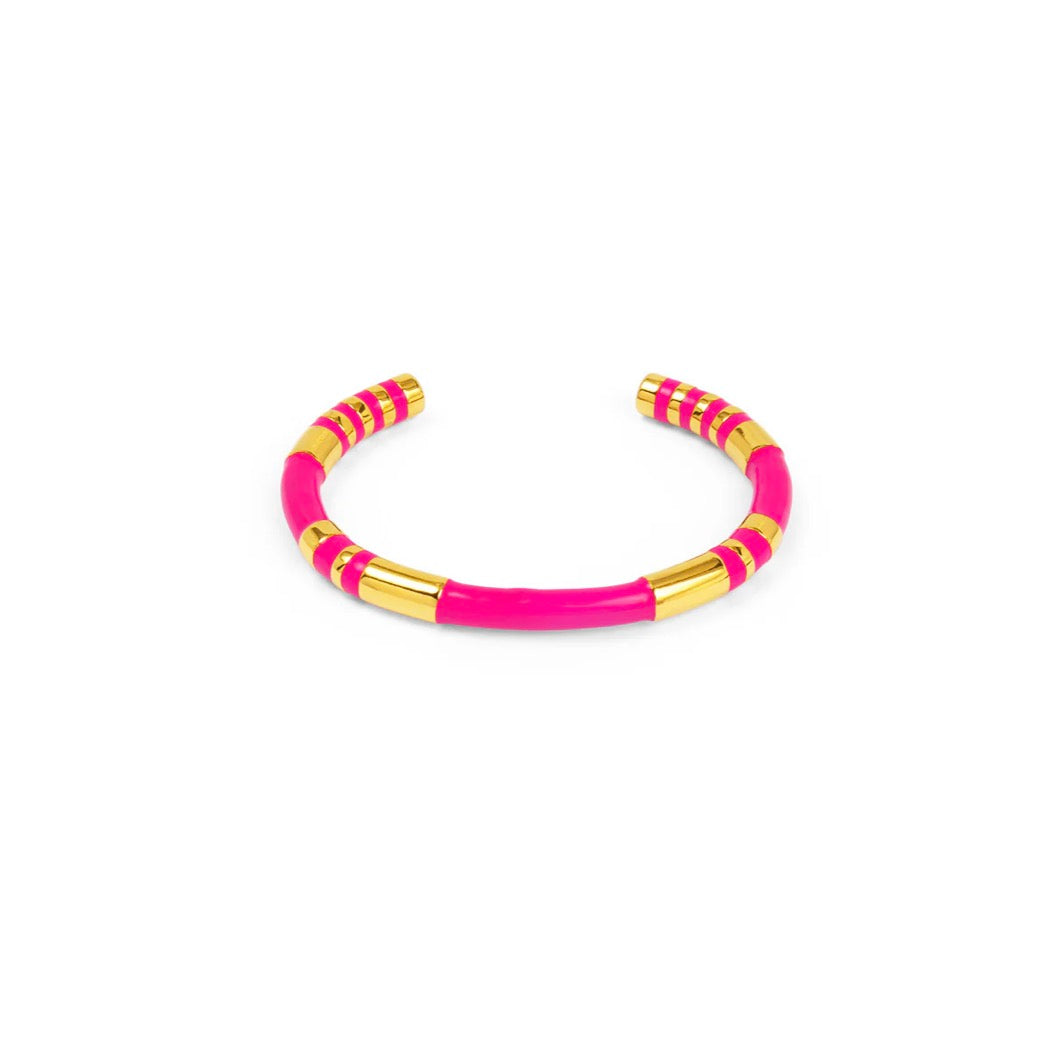 Enamel Cleopatra Cuff Bracelet