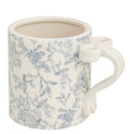 Toile Bow Handle Mug