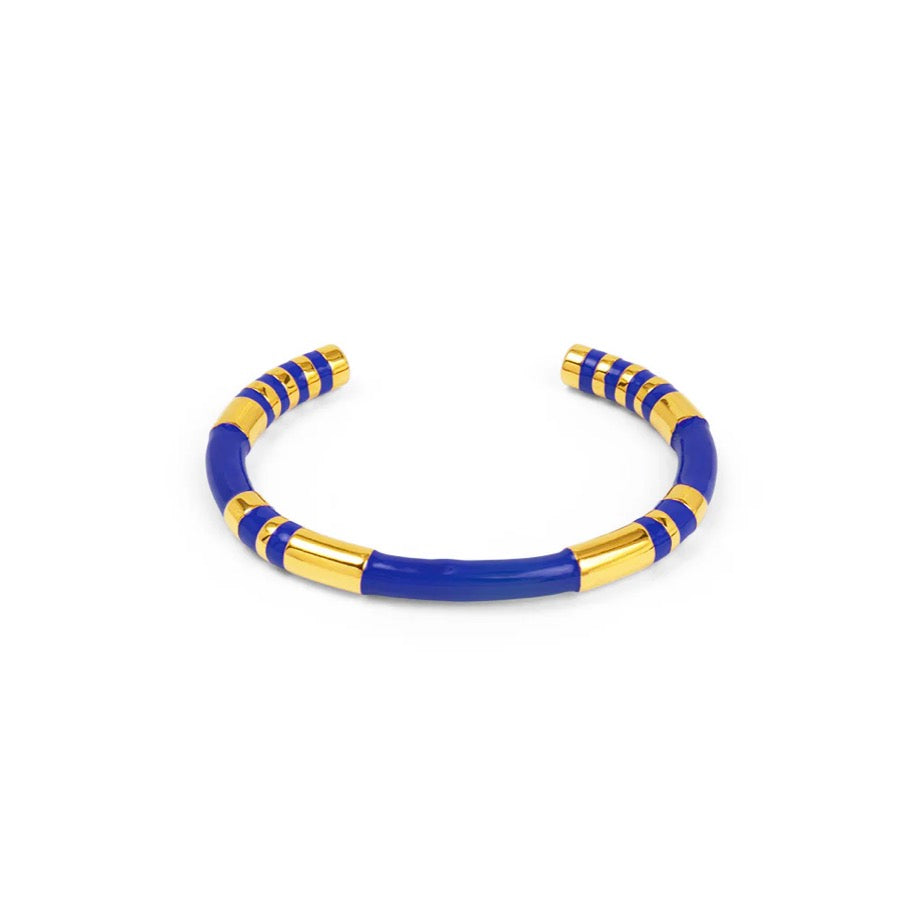 Enamel Cleopatra Cuff Bracelet