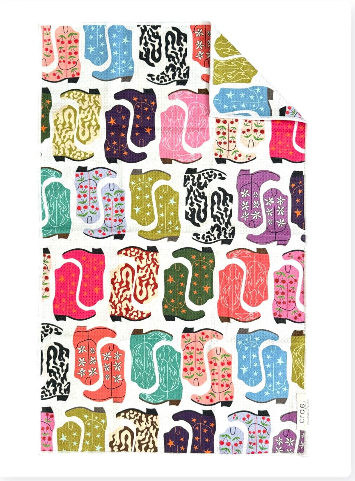 Hoedown: Double-Sided Hand Towel (white)