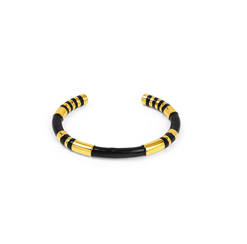 Enamel Cleopatra Cuff Bracelet