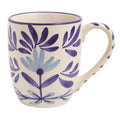 Blue Floral Flourish Mug