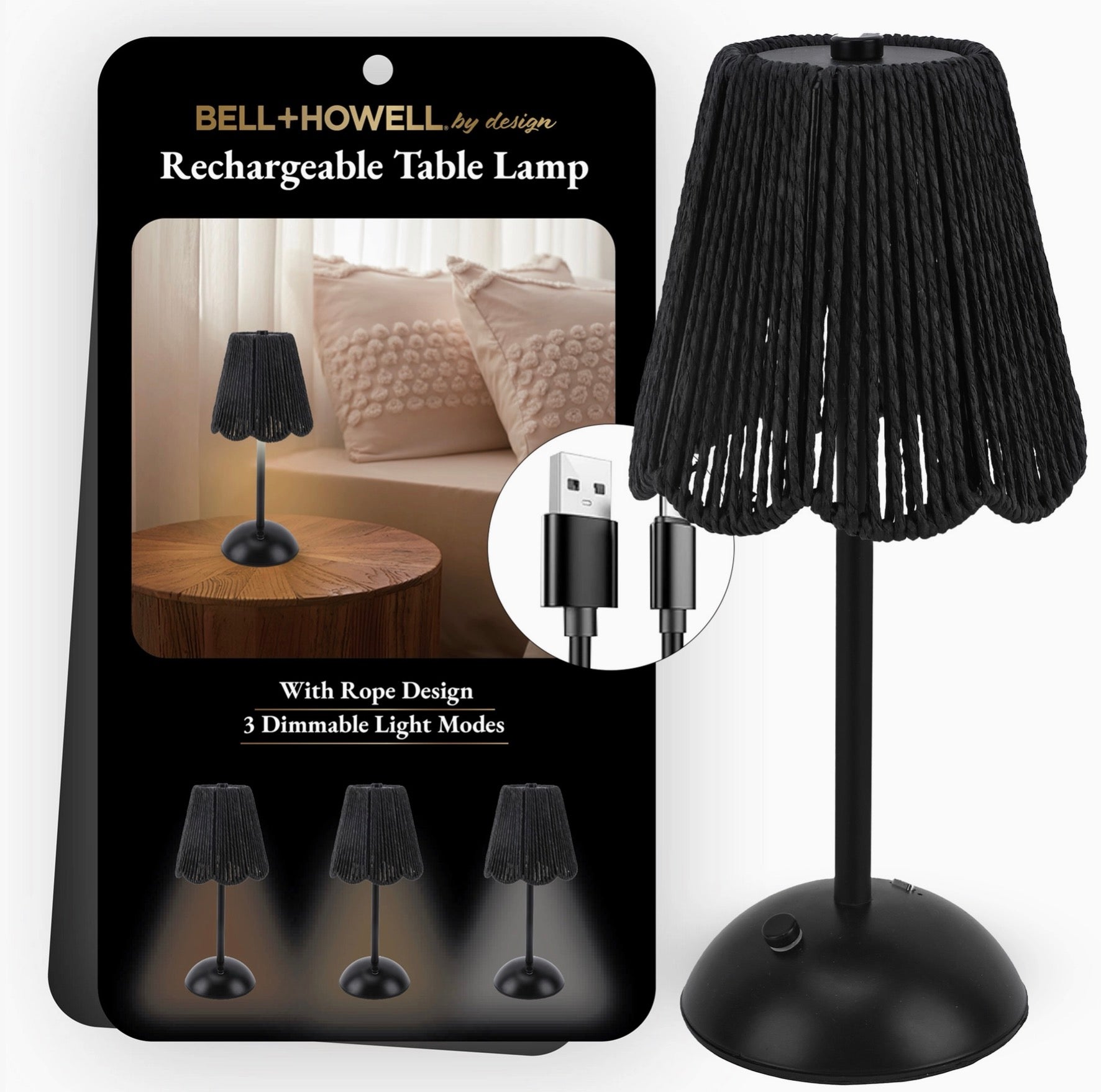 Rechargeable Woven String Lamp