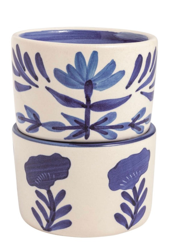 Blue Flower Tidbit Set