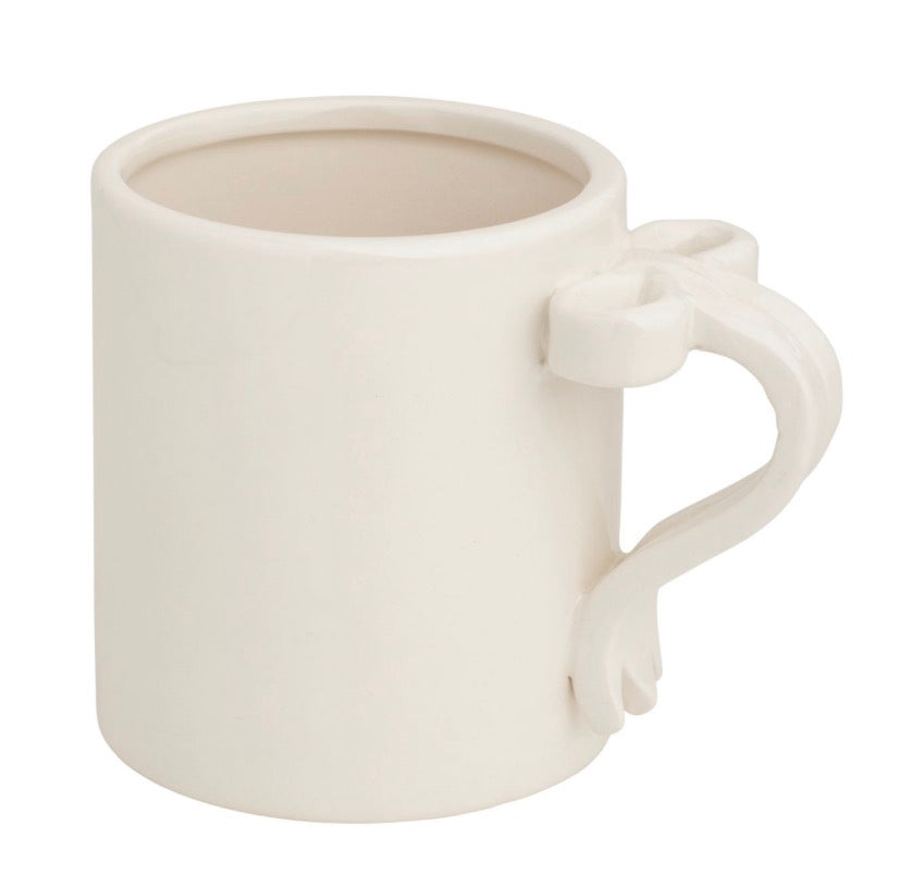 White Bow Mug