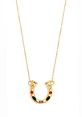 Lainey Crystal Horseshoe Necklace