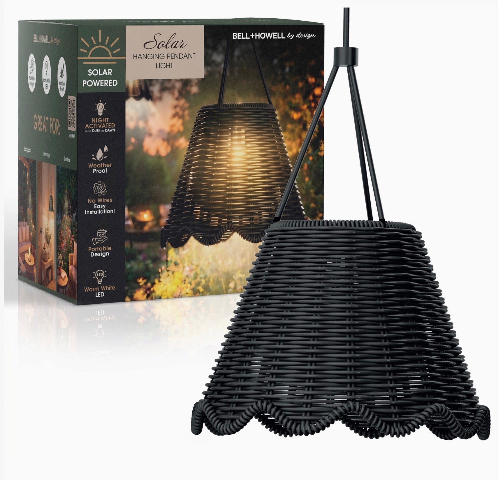 Solar Hanging Pendant Light