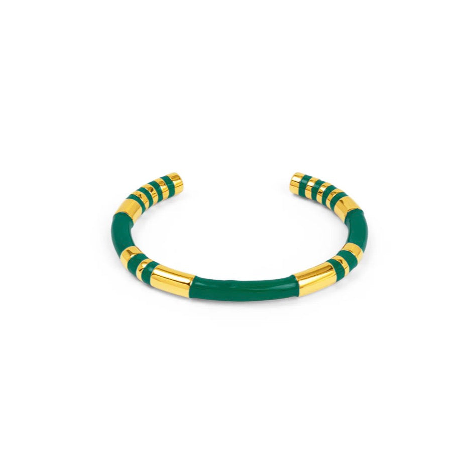 Enamel Cleopatra Cuff Bracelet
