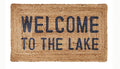 JUTE DOORMAT - WELCOME TO THE LAKE