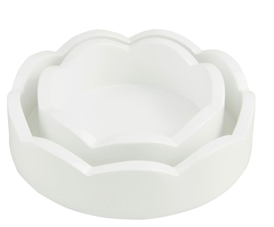 Mini Scalloped Tray Set