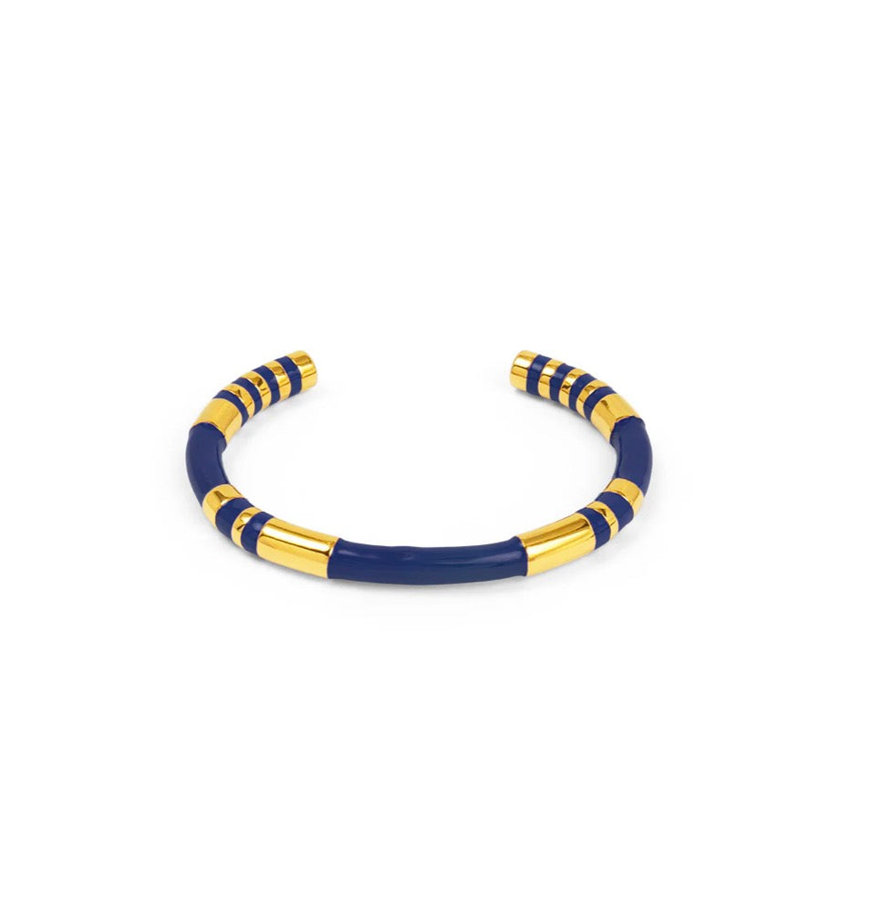 Enamel Cleopatra Cuff Bracelet