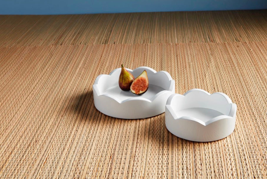 Mini Scalloped Tray Set