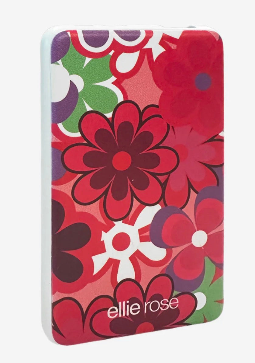 Groovy Floral Power Bank (USB A + USB C)
