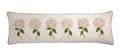 White Hydrangea Long Pillow