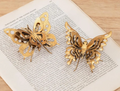 3D Metal Gold Butterfly