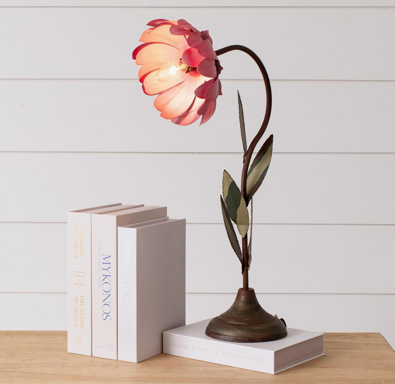 Pink Flower Table Lamp