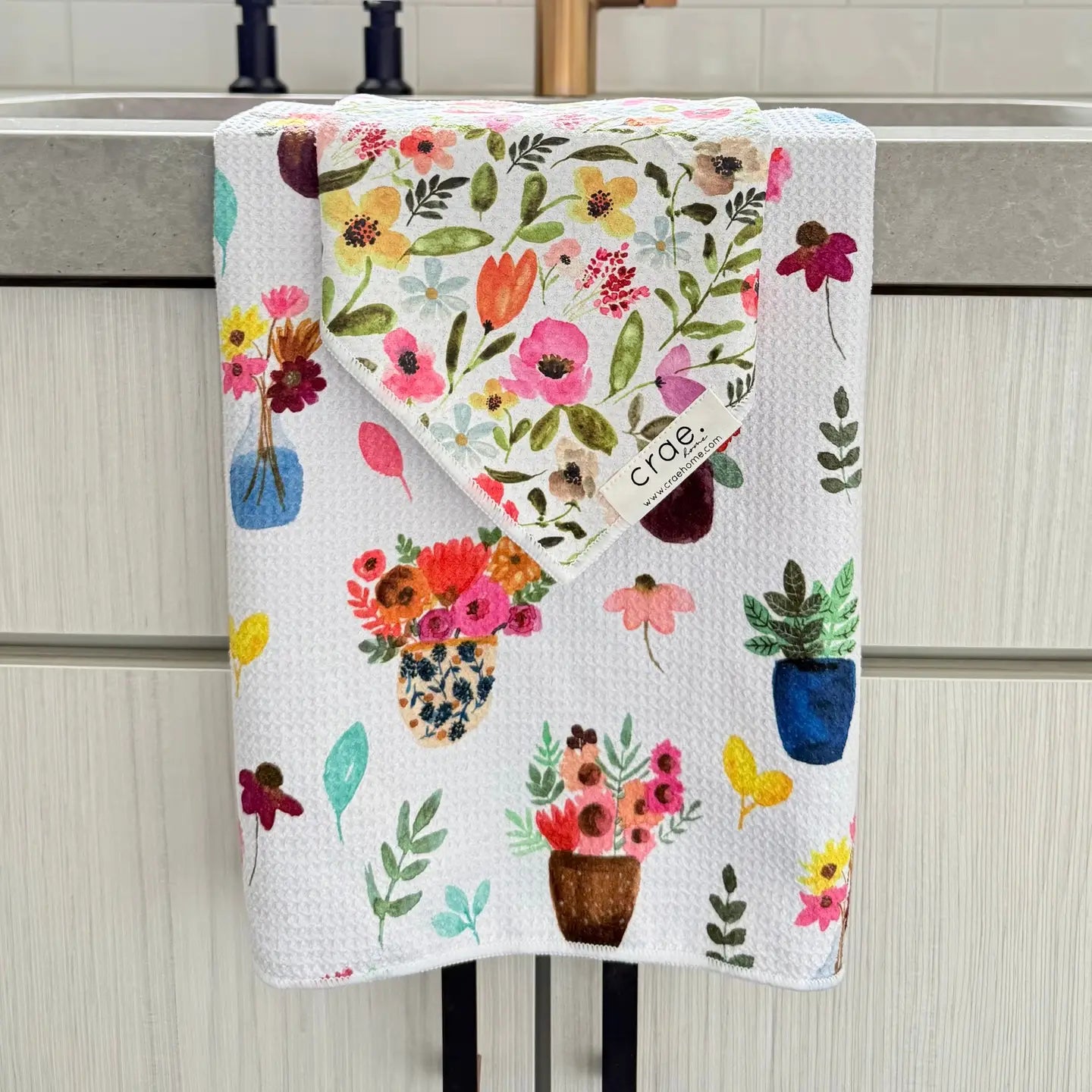 Petal Lane & Posey Double Sided Hand Towel Washcloth SET
