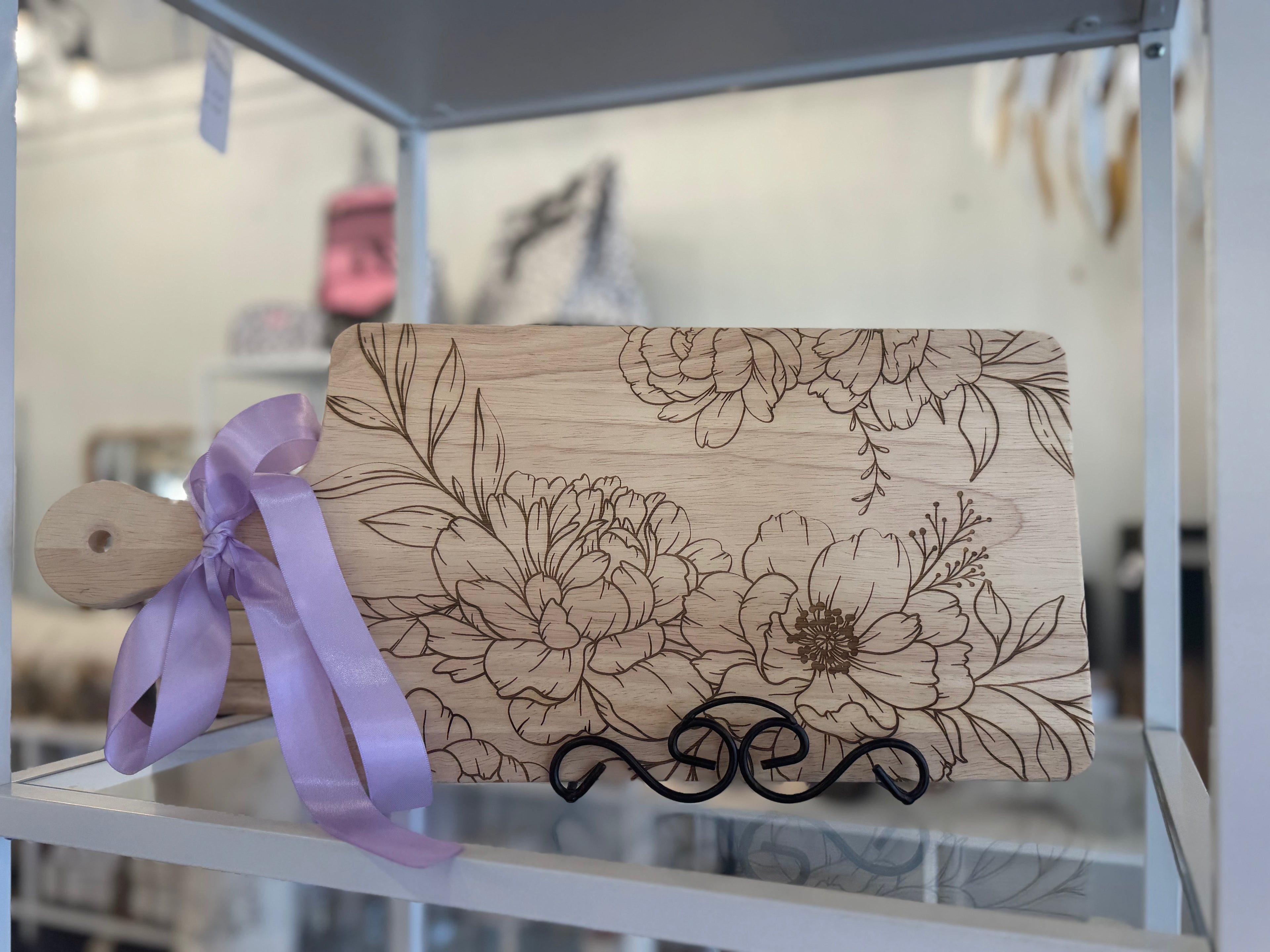 Floral Cutting Board