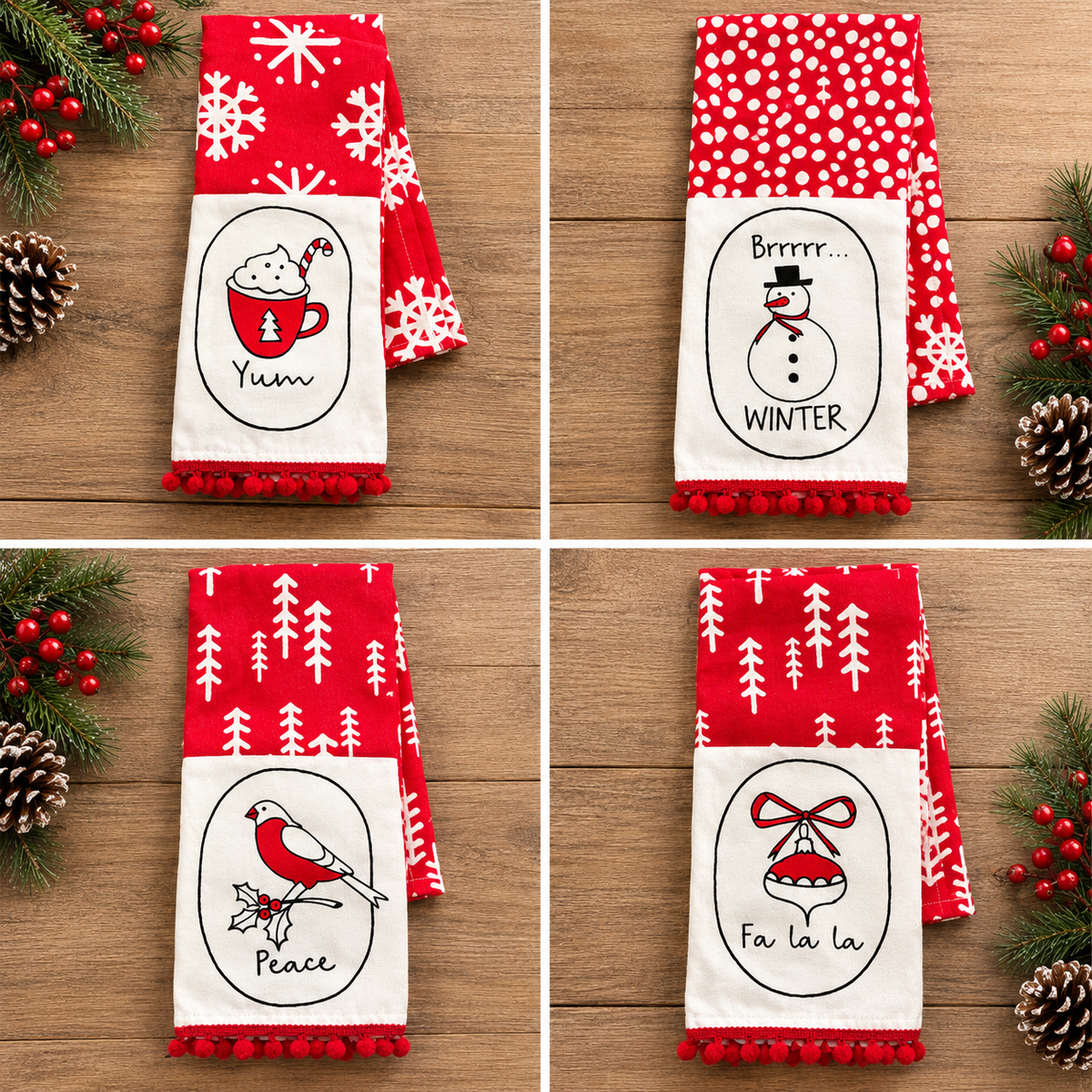 Christmas Tea Towel
