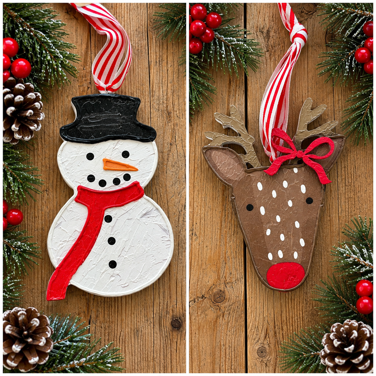 Wood Painted Ornament