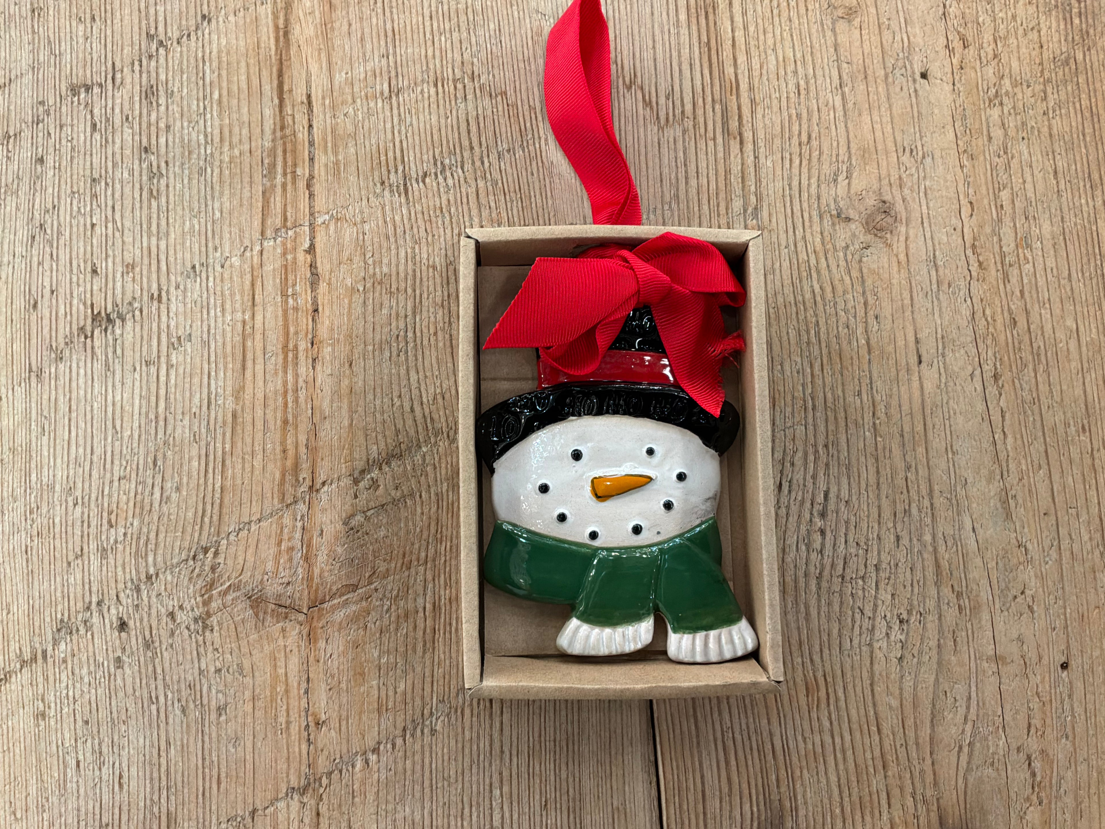 Snowman Xmas Stamped Ornament