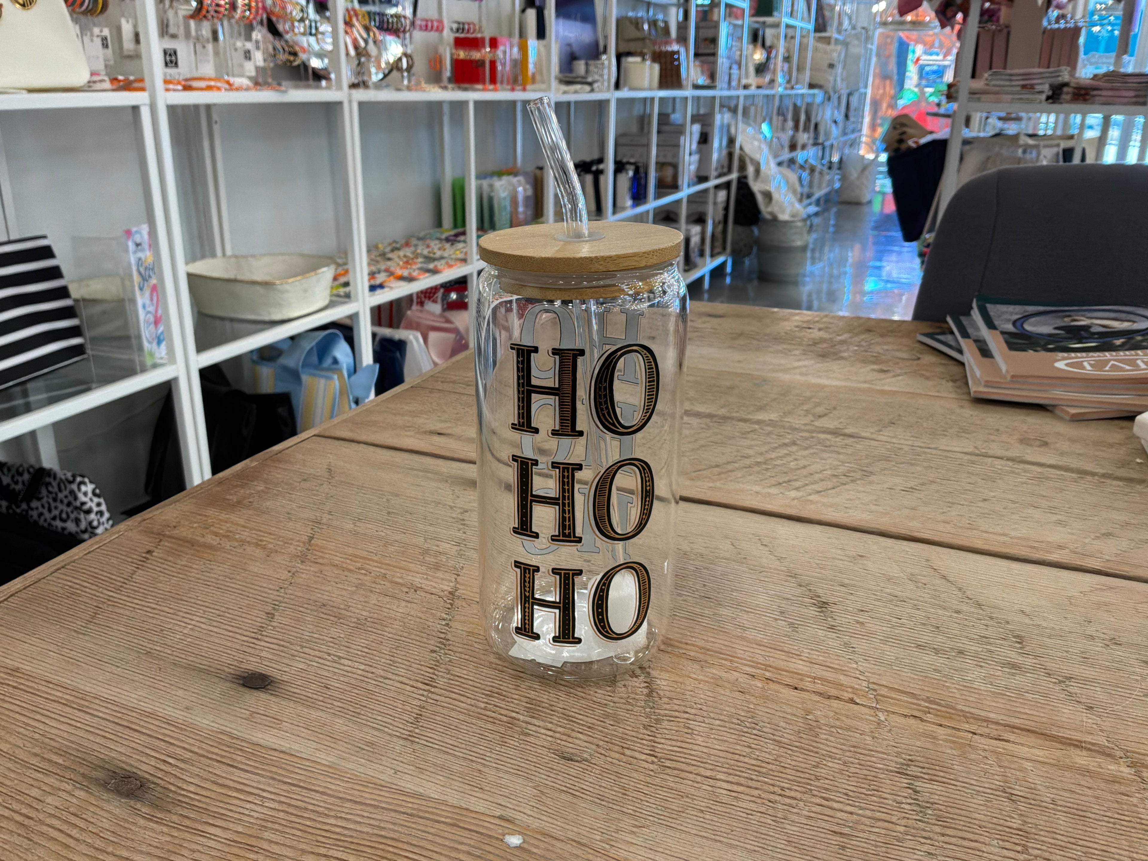 Christmas Glass Tumbler (16oz)