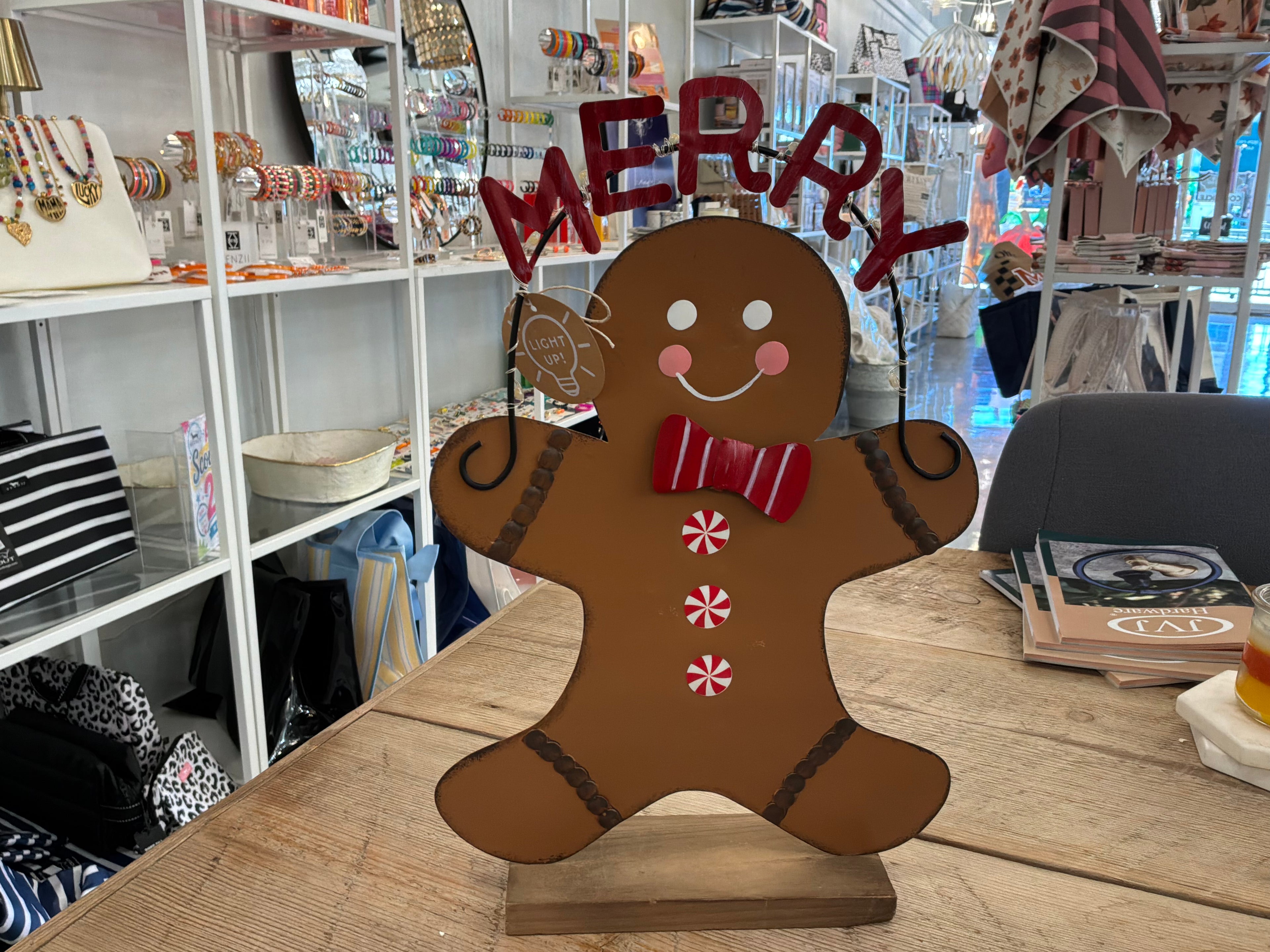 Light Up Gingerbread Sitters