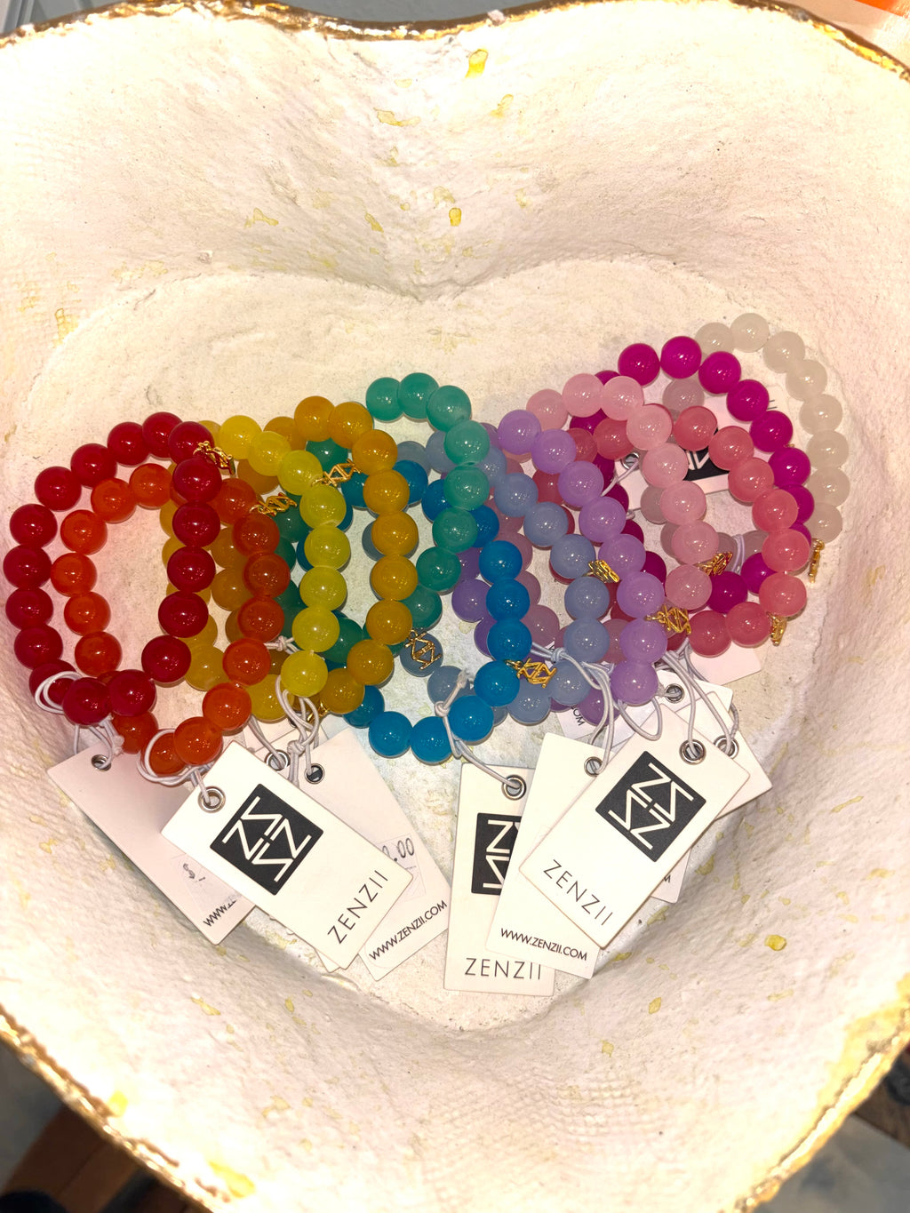 Layla Glass Bead Stretch Bracelet
