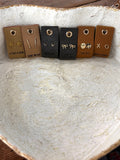 Leather Tag w/ Earrings