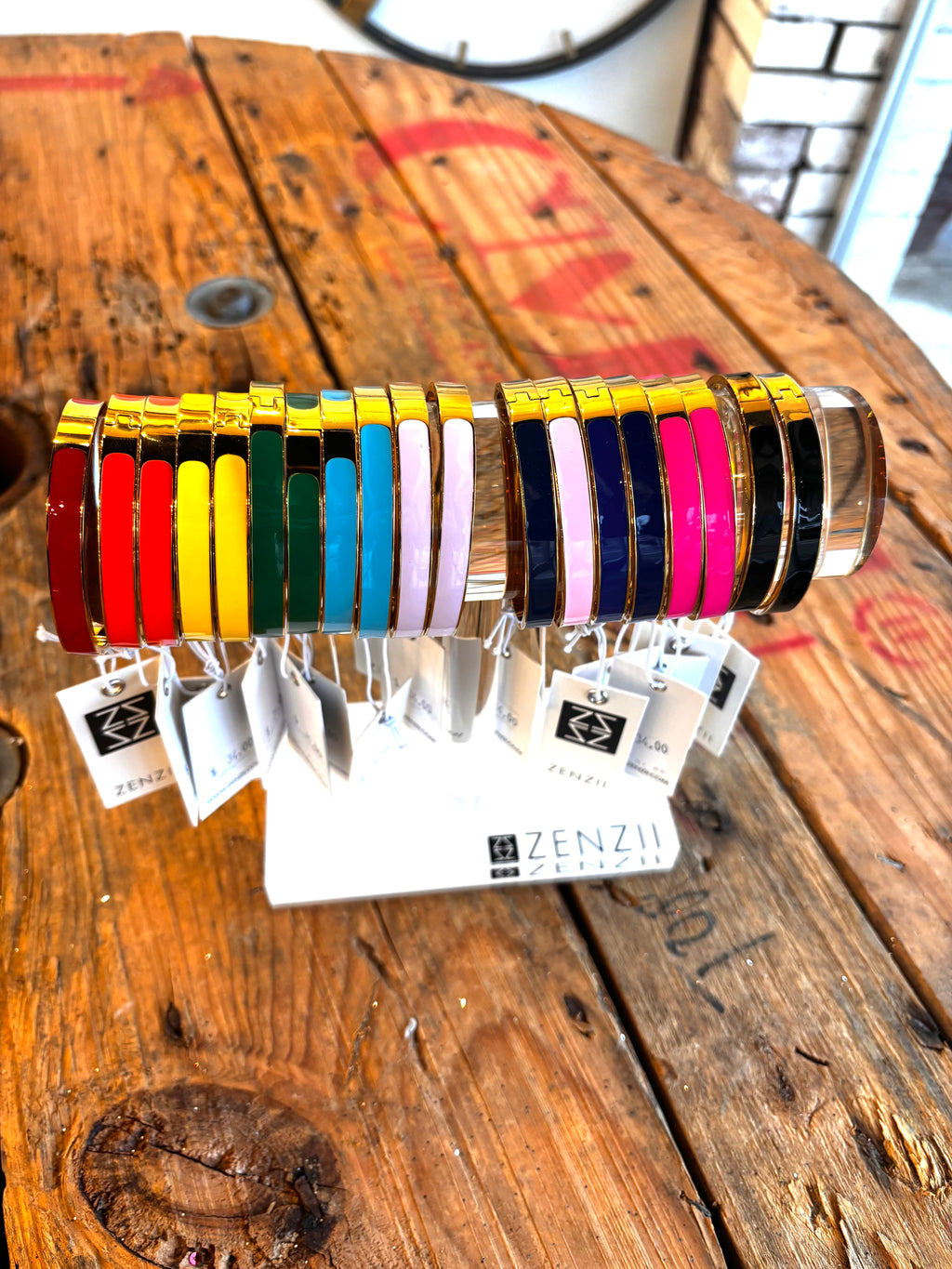 Color Pop Enamel Bangle Bracelet