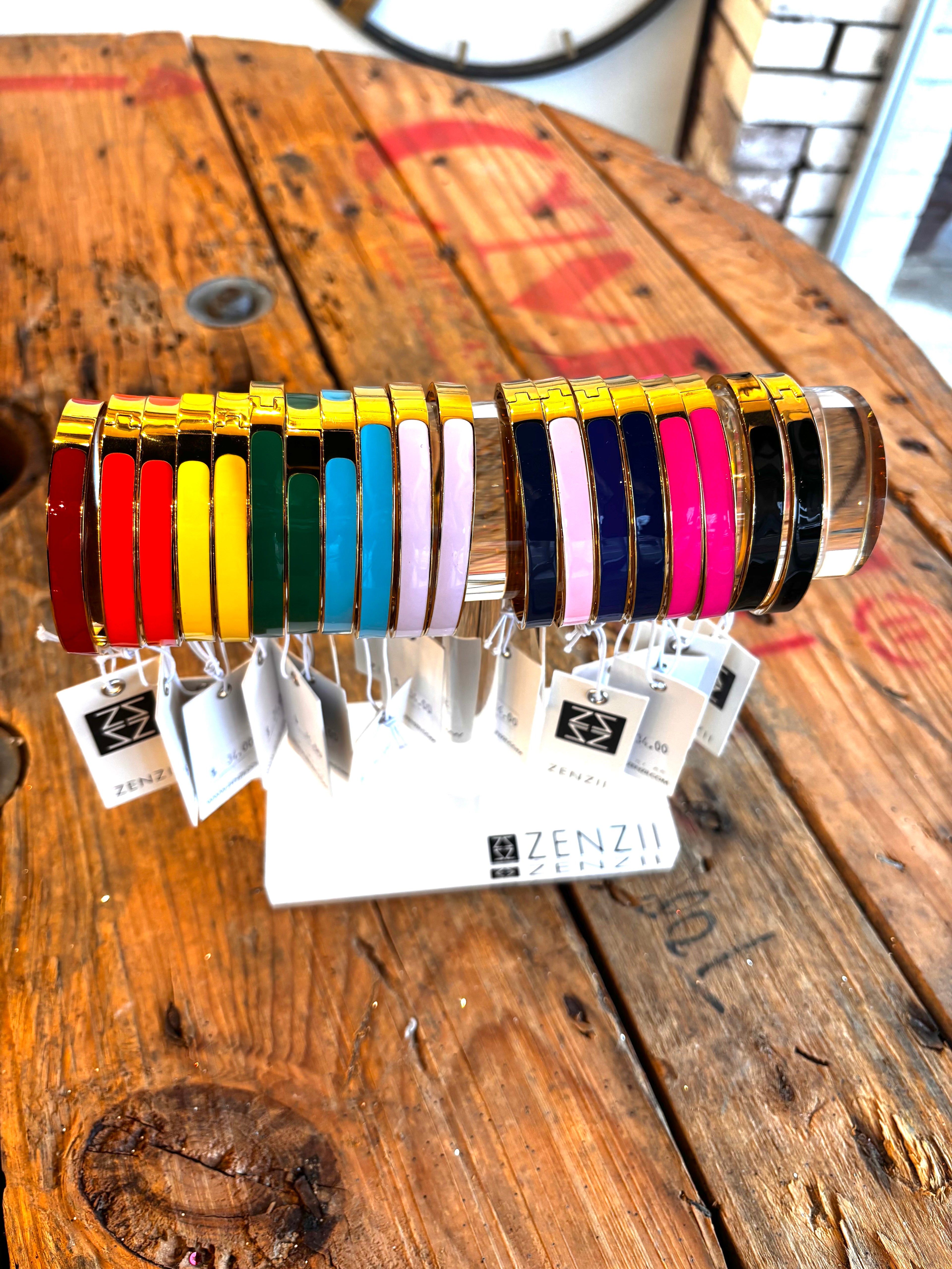 Color Pop Enamel Bangle Bracelet