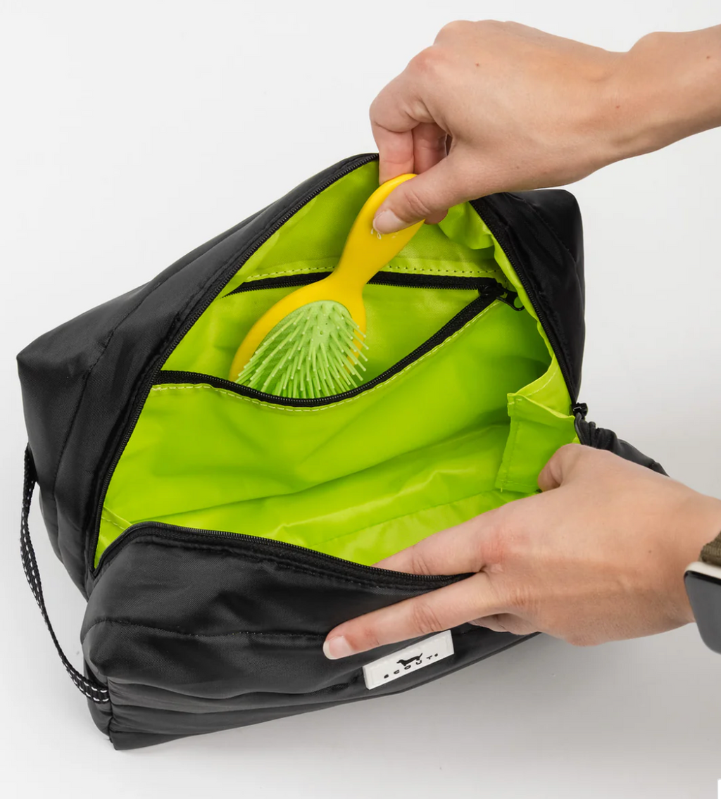 Black Puffer Dopp Til You Drop Toiletry Bag
