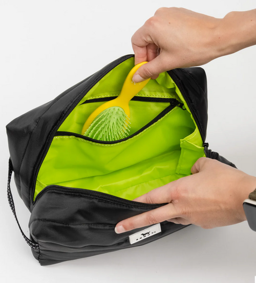 Black Puffer Dopp Til You Drop Toiletry Bag