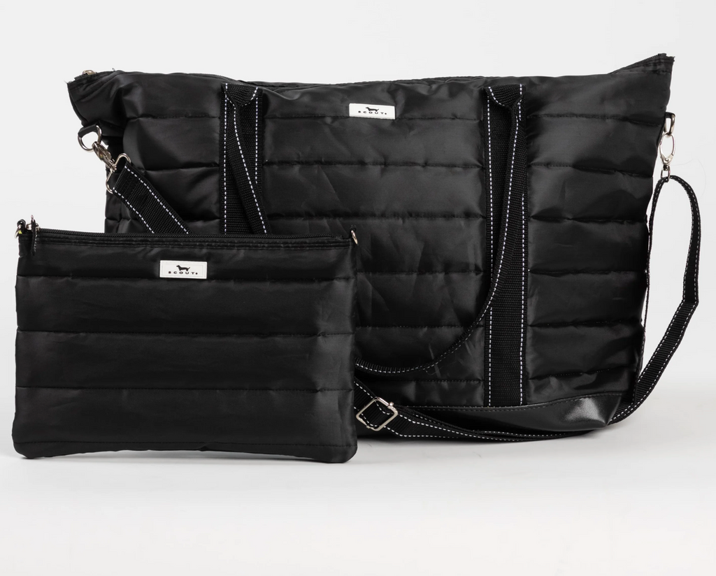 Black Puffer Triple Advisor Travel Bag