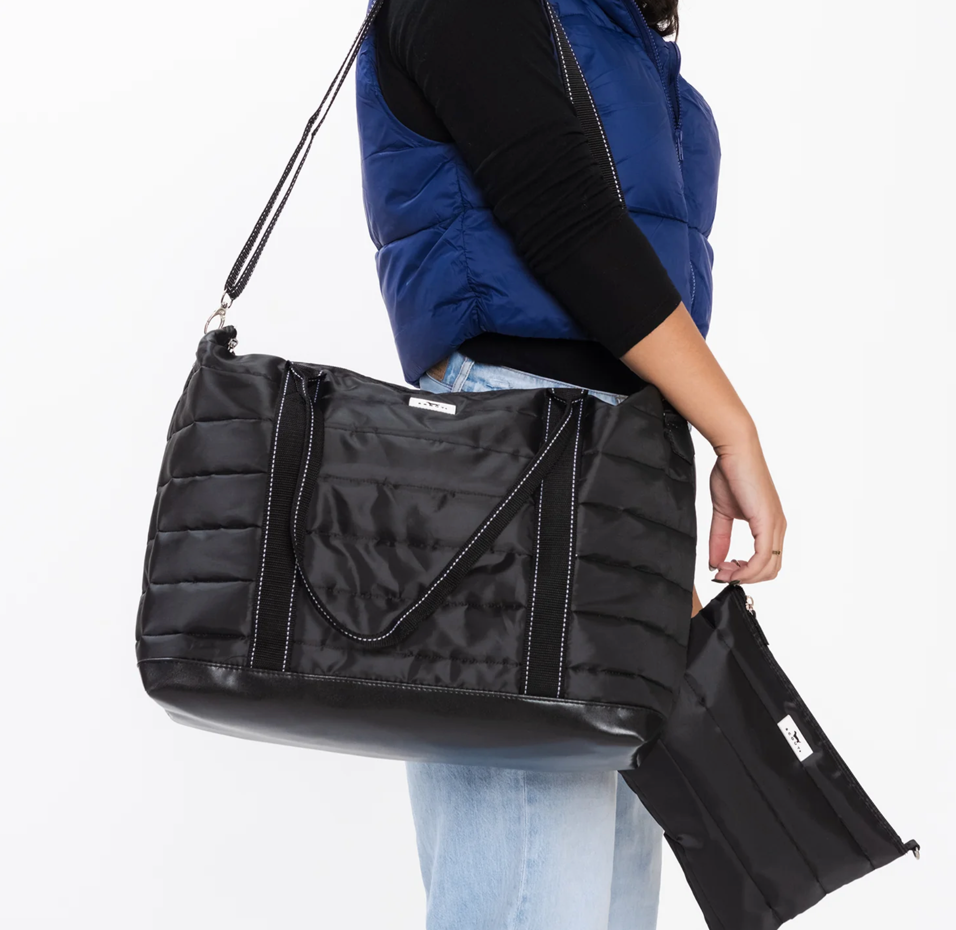 Black Puffer Triple Advisor Travel Bag