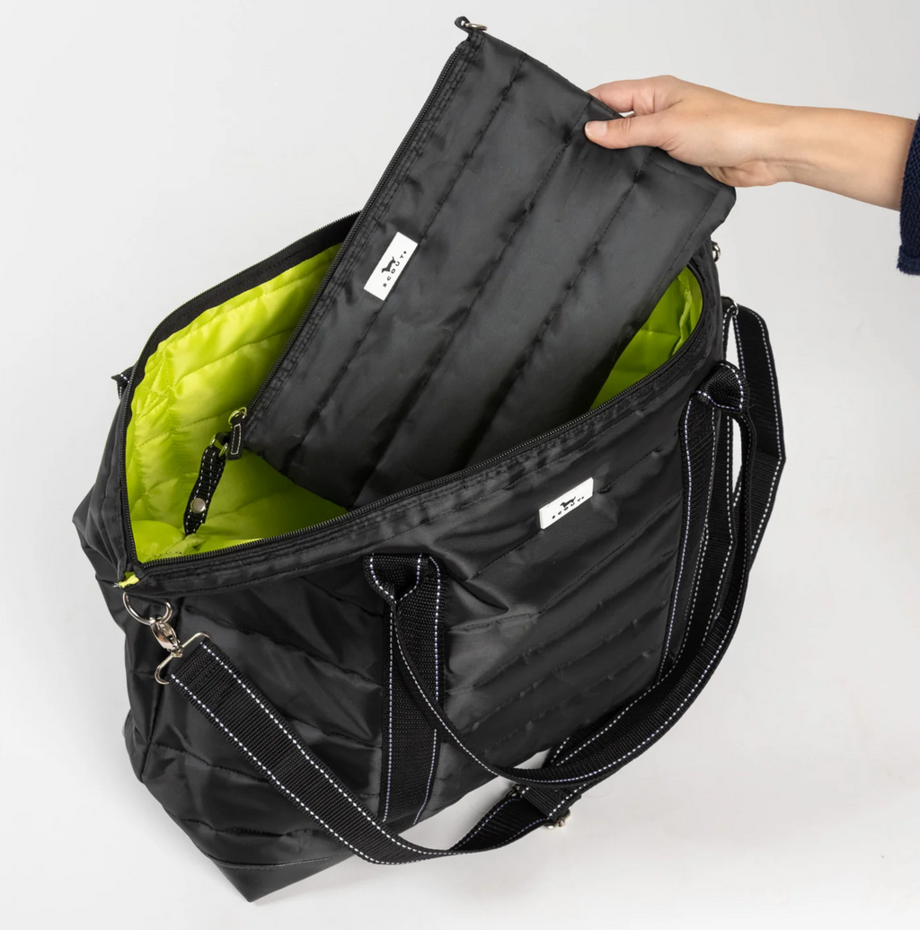 Black Puffer Triple Advisor Travel Bag